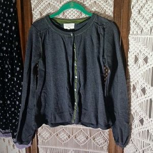 Anthropologie gray cardigan Sm